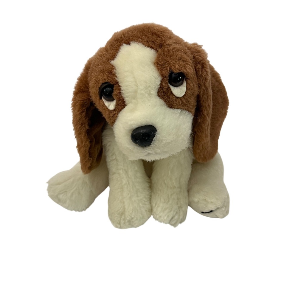 Ty Classic Sherlock Basset Hound 1997 Vintage Brown White Plush Dog Toy 12 inch